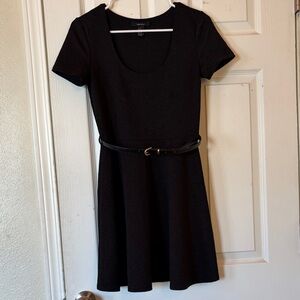 Forever 21 Black Mini Dress with Belt